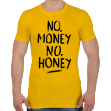 PRINTFASHION No Money No Honey - Férfi póló - Sárga férfi póló