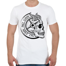 PRINTFASHION No Pain No Gain - Férfi póló - Fehér férfi póló