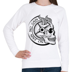 PRINTFASHION No Pain No Gain - Női pulóver - Fehér