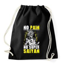 PRINTFASHION No pain, no Super Saiyan - Dragon ball - Sportzsák, Tornazsák - Fekete tornazsák