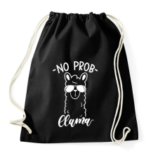 PRINTFASHION No Probllama - Sportzsák, Tornazsák - Fekete tornazsák