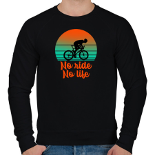 PRINTFASHION No ride, No life - Férfi pulóver - Fekete férfi pulóver, kardigán