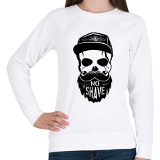 PRINTFASHION No Shave November - Női pulóver - Fehér