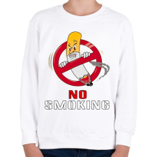 PRINTFASHION no smoking - Gyerek pulóver - Fehér gyerek pulóver, kardigán