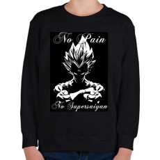 PRINTFASHION no supersaiyan - Gyerek pulóver - Fekete
