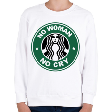 PRINTFASHION No woman No cry - Gyerek pulóver - Fehér