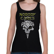PRINTFASHION Nobody cares - Női atléta - Fekete