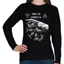 PRINTFASHION Noctis Corvus - Okkult Design - Női pulóver - Fekete női pulóver, kardigán