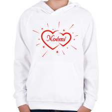 PRINTFASHION Noémi - Gyerek kapucnis pulóver - Fehér gyerek pulóver, kardigán