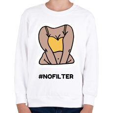 PRINTFASHION NOFILTER2 - Gyerek pulóver - Fehér