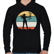 PRINTFASHION Női csigás ijász - Férfi kapucnis pulóver - Fekete férfi pulóver, kardigán