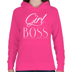 PRINTFASHION Női főnök - Női kapucnis pulóver - Fukszia