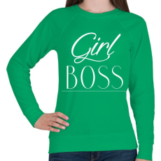 PRINTFASHION Női főnök - Női pulóver - Zöld