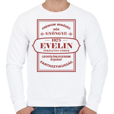 PRINTFASHION Nők gyöngye - Névvel, évszámmal - Férfi pulóver - Fehér férfi pulóver, kardigán