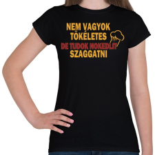 PRINTFASHION Nokdeli szaggatás - Női póló - Fekete női póló