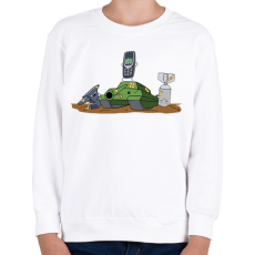 PRINTFASHION Nokia 3310, az elpusztíthatatlan - Gyerek pulóver - Fehér