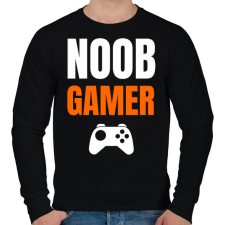 PRINTFASHION Noob Gamer - Férfi pulóver - Fekete férfi pulóver, kardigán