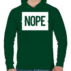 PRINTFASHION NOOE.png - Férfi kapucnis pulóver - Sötétzöld