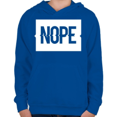 PRINTFASHION NOOE.png - Gyerek kapucnis pulóver - Királykék