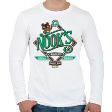 PRINTFASHION Nook'sss - Férfi hosszú ujjú póló - Fehér