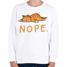 PRINTFASHION NOPE - Gyerek pulóver - Fehér