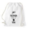 PRINTFASHION NOPE not going unless I can bring my dog - Sportzsák, Tornazsák - Fehér