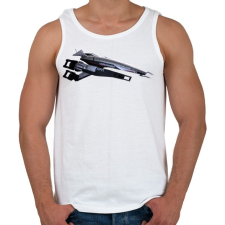 PRINTFASHION Normandia - Férfi atléta - Fehér atléta, trikó