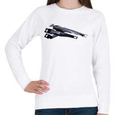 PRINTFASHION Normandia - Női pulóver - Fehér női pulóver, kardigán