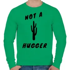 PRINTFASHION NOT A HUGGER - Férfi pulóver - Zöld férfi pulóver, kardigán