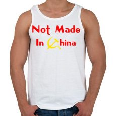 PRINTFASHION not-made-in-china-2 - Férfi atléta - Fehér