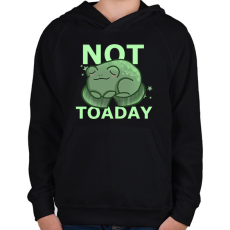 PRINTFASHION not toad-day - Gyerek kapucnis pulóver - Fekete