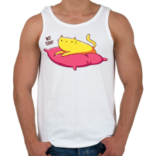 PRINTFASHION Not today cat - Férfi atléta - Fehér atléta, trikó