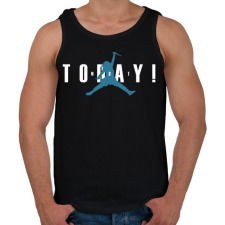 PRINTFASHION Not Today - Férfi atléta - Fekete atléta, trikó