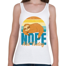 PRINTFASHION Not today - Női atléta - Fehér női trikó