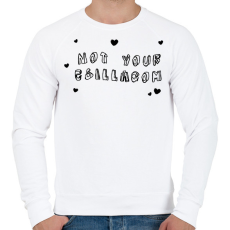 PRINTFASHION Not your Csillagom - Férfi pulóver - Fehér