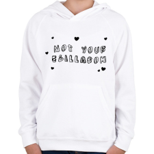 PRINTFASHION Not your Csillagom - Gyerek kapucnis pulóver - Fehér gyerek pulóver, kardigán