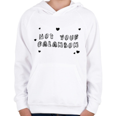PRINTFASHION Not your Galambom - Gyerek kapucnis pulóver - Fehér