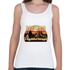 PRINTFASHION November a legjobbak hónapja 1 - Női atléta - Fehér női trikó