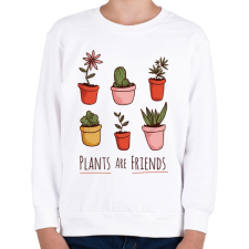 PRINTFASHION Növények - Gyerek pulóver - Fehér gyerek pulóver, kardigán