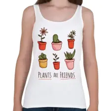 PRINTFASHION Növények - Női atléta - Fehér női trikó