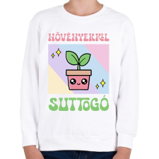 PRINTFASHION Növényekkel suttogó - Gyerek pulóver - Fehér gyerek pulóver, kardigán