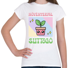 PRINTFASHION Növényekkel suttogó - Női póló - Fehér női póló