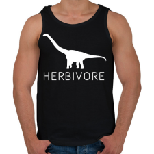 PRINTFASHION Növényevő - Férfi atléta - Fekete atléta, trikó