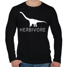 PRINTFASHION Növényevő - Férfi hosszú ujjú póló - Fekete férfi póló