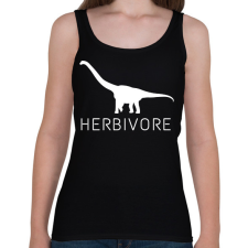 PRINTFASHION Növényevő - Női atléta - Fekete női trikó