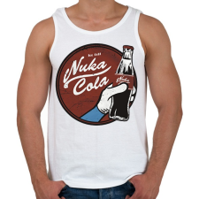 PRINTFASHION Nuka Cola - Férfi atléta - Fehér atléta, trikó