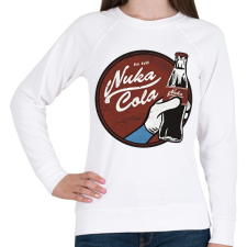 PRINTFASHION Nuka Cola - Női pulóver - Fehér női pulóver, kardigán