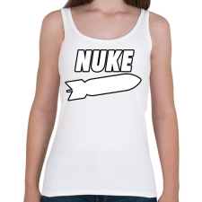 PRINTFASHION Nuke - Női atléta - Fehér női trikó