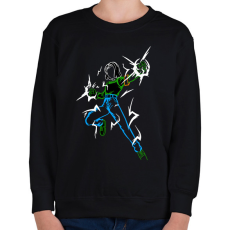 PRINTFASHION NUMERO 17 - Gyerek pulóver - Fekete