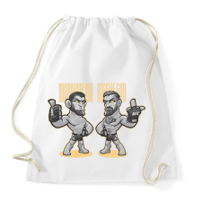 PRINTFASHION nurmagomedov & mcgregor - Sportzsák, Tornazsák - Fehér tornazsák